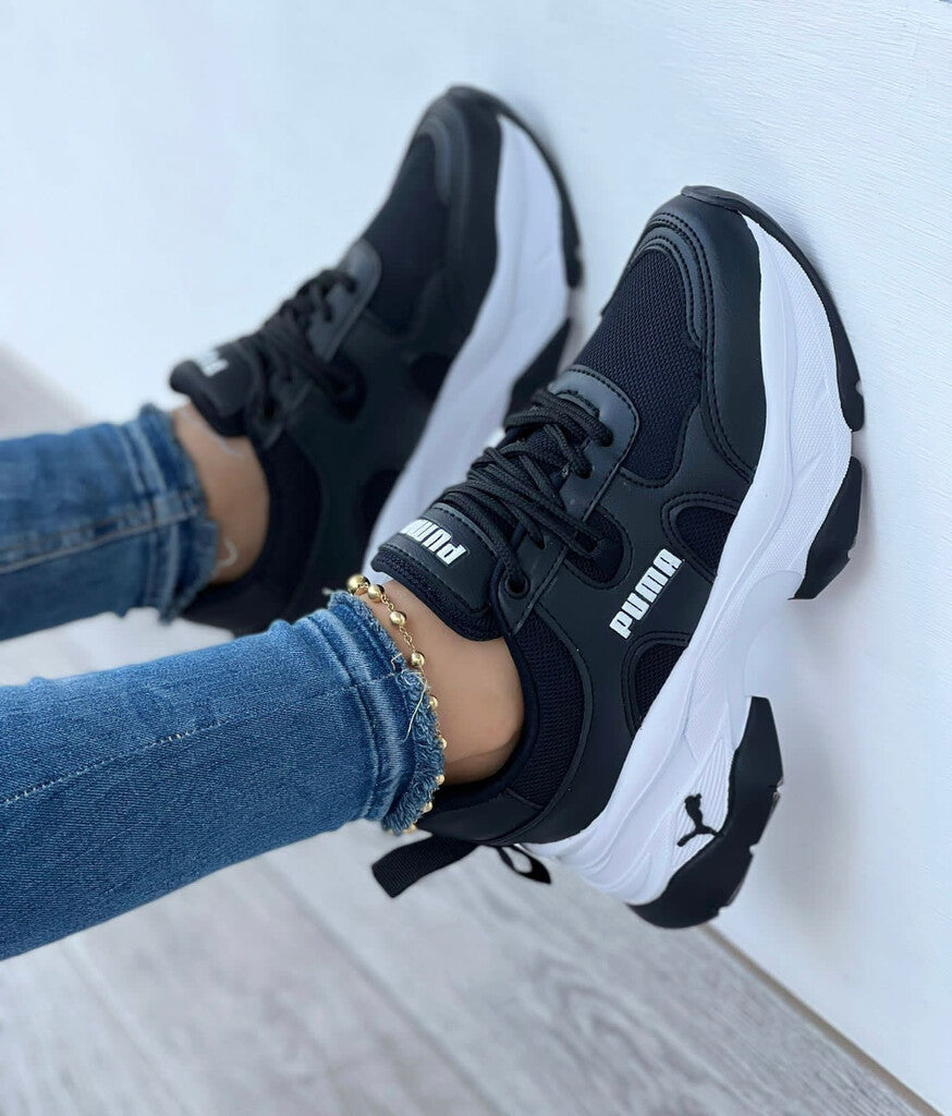 Puma Suela Alta Negro Dama