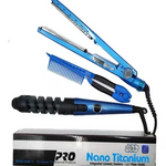 COMBO PLANCHA NANO TITANIUM Y RIZADOR CURL PERFECT 7